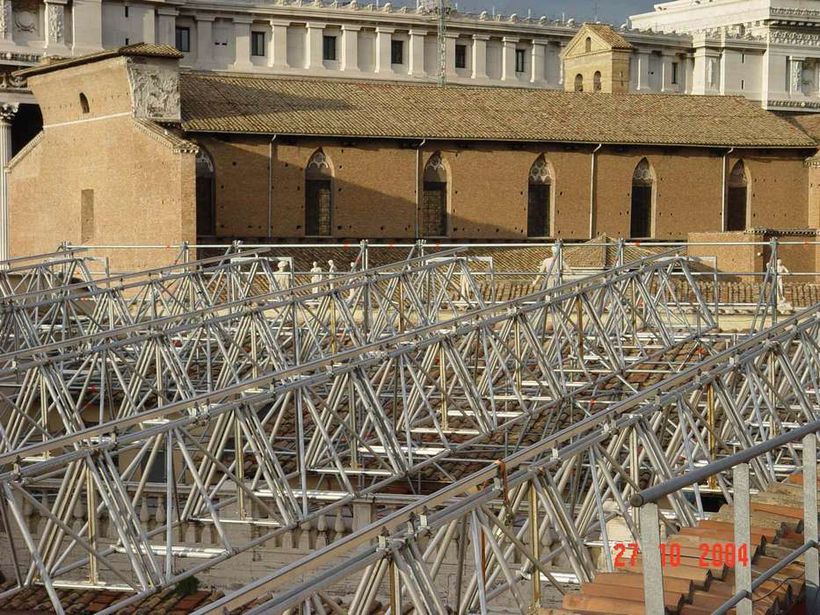 Copertura cortile interno dei Musei Capitolini / work in progress